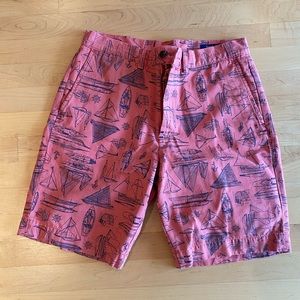 Polo Ralph Lauren pink light red boat sketches